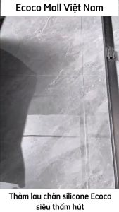 Thảm lau chân ECOCO siêu thấm hút Thảm trải sàn silicon chống trượt 4 lớp cho nhà bếp nhà tắm phòng khách đa năng mới