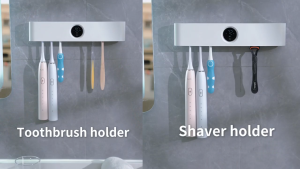 MeeGoo Toothbrush Holder UV Sterilizer | Air Dry Fan | Smart Sensor Switch | Wall Mount Rechargeable