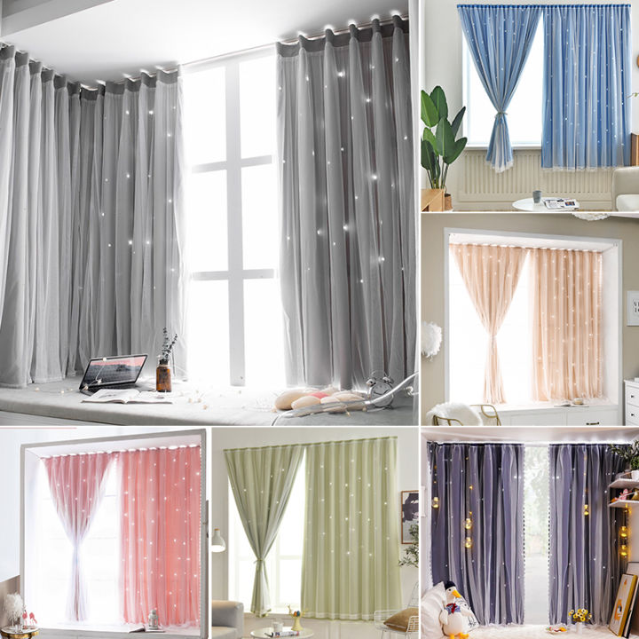 Maffy Star Thermal Insulated Blackout Curtain for Living Room Bedroom
