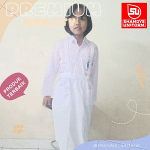 Rok kodok TK Al-Azhar warna Putih panjang