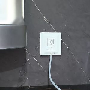 TEP Wall Hidden Socket Waterproof Outlet IP55 86 Type Concealed Embedded Wall Socket Depth Adjustable Household Two Gear Adjustable Socket