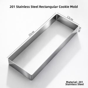 Vinland | Stainless Steel Square Mousse Mold 6 Inches