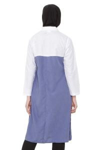 CBR Six ISC 344 - Dress Tunik Katun Wanita Warna Biru Kombinasi