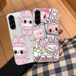 เคสโทรศัพท์ Samsung Galaxy A56 A26 A36 A16 LTE A06 5G ใหม่2025น่ารักการ์ตูน Labubu ลายเคสซิลิโคนเนื้อนิ่มโปร่งใสเคส Samsung A56 A36 5G สำหรับเด็กผู้หญิงเคสโทรศัพท์