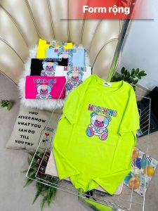 Áo thun thái hình gấu 100% cotton from vừa 40-60kg