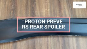 PROTON PREVE RS REAR SPOILER RS DESIGN SHORT SPOILER MATERIAL FRP FIBER REINFORCED PLASTIC
