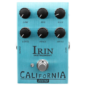 IRIN | IRIN AN-32 California Sound Amp Simulator Overdrive Distortion Pedal Rock Tones from OD to Dist Pedal for Electric Guitar Effect