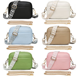 Women Shoulder Bags PU Leather Underarm Bags Fashion Simple Solid Color Portable Adjustable Strap Female Handbags