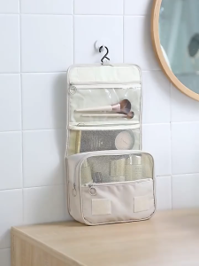 Hanging Makeup Pouches Travel Toiletries Organizer Bag Waterproof Cosmetic Bag Portable Hygiene Kit