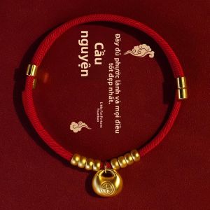 MONLEYTA | Dây chuyền mèo thỏ không tiếng Dây chuyền trang trí cho thú cưng Dây thừng đỏ Khóa kéo dài Phụ kiện cho chó và mèo