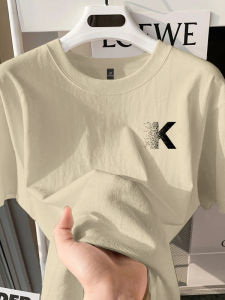 Pure Cotton Short Sleeve T-Shirt Mens Loose Fit Summer Trendy Brand Teenage Student Half Sleeve Body Shirt Breathable Citywalk