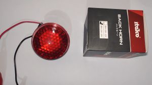 Back Up Horn w/ Warning Blinking LED Red Light: Universal Fitment & High-Quality Features
