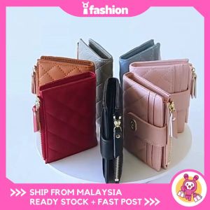 iFASHION 1639 Purse Soft Leather Mini Womens Card Holder Credit ID Card Holders Zipper Slim Wallet Case Coin