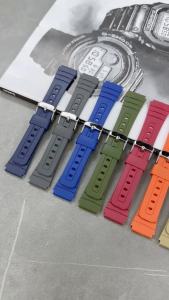 18mm Resin Strap for Casio F-91W F-84 F-105 108 A158 A159 AE-1200 1300 Sport Waterproof TPU Replace Watch Band Accessories