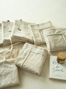 Zijpe Summer New Versatile Cotton Linen Embroidered Pillowcase Bow Tie Style Pillowcase 48*74cm Bedding Universal Fit