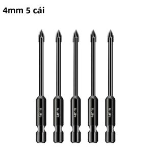 Bộ Mũi Khoan Lục Giác 5 Cái/10 Cái Dùng Cho Gạch Men Kính Gương Đa Năng Bằng Cacbua Đen Bộ Dụng Cụ Khoan Xây Dựng