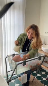 【 18-29.12 SALE 30%】Bồn tắm gấp gọn cao cấp cho bé 0 - 4 tuổi có đế chống trượt đèn báo nhiệt độ nước - Stokke Flexi Bath (nhiều màu)