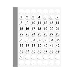 JIELI | Number Stickers for Coding and Identification Small Size