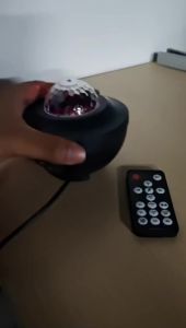 LED Starry Sky Projector Night Light Remote Control Switch USB Galaxy Ocean Wave Light with Remote Music for Kids Birthday