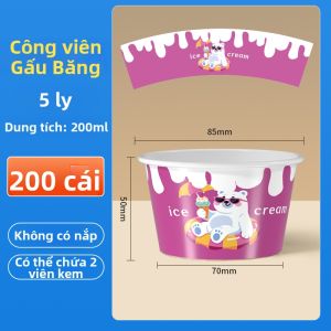 YINGXIKE | Cốc Giấy Mẫu Kem