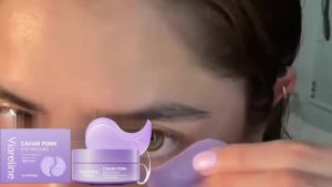 VIARELINE | Caviar PDRN Eye Mask Niacinamide Peptide Anti Puffiness Dark Circles Fade Smile Line Evens Eye Zone Dull Skin Under Eyes Patches