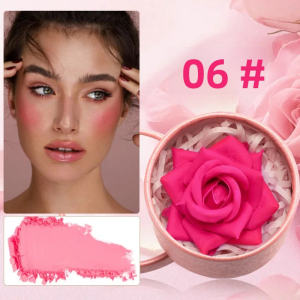 SAM SUGAR 3D Rose Blush High Gloss Natural Enhancer Cánh Hoa Nhỏ Màu Trang Điểm Màu Nude 06 Kích Thước Đầy Đủ