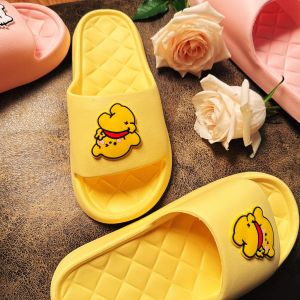 Dép Nữ Mùa Hè Chống Trượt Chống Mùi Đế Phẳng Dép Đi Trong Nhà Phòng Tắm Họa Tiết Hoạt Hình Dễ Thương EVA Dép Đi Trong Nhà