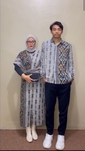 READY STOK - BAJU TENUN COUPLE - SET COUPLE KONDANGAN - GAMIS TENUN COUPLE