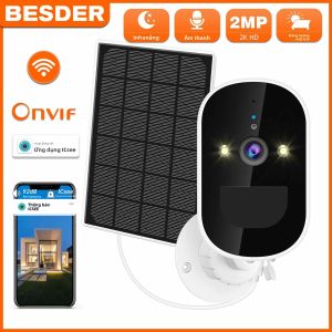Camera Wifi Năng Lượng Mặt Trời Không Dây BESDER Ngoài Trời Full HD 1080P Camera IP An Ninh Với Pin Sạc 6000mAh Tích Hợp Chức Năng Âm Thanh