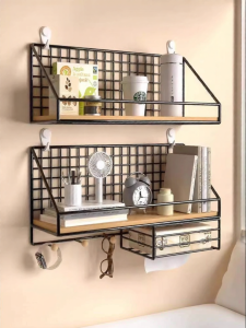 Wall-mounted Storage Shelf Bedside Hanging Basket