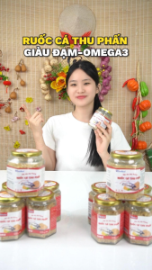 Ruốc cá thu phấn Sovifood – Combo 5 lọ 1Kg chà bông cá thu nguyên chất không phụ gia giàu Omega 3