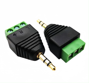 Aux 3.5mm Stereo Jack male แบบขัดน็อต