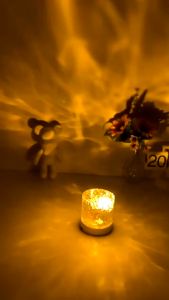 ED Projector Night Light Bedside Lamp water ripple light Light night lamp warm light Atmosphere Lamp