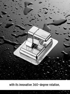 Shower Head Holder Bracket Adjustable Wall Mount Self-Adhesive Bathroom Accessories
