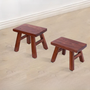 Pure Solid Wood Small Bench For Home Low Stool Dance Stool Shoe Changing Stool Elm Childrens Stool Old-Fashioned Small Wooden Stool Wooden Stool