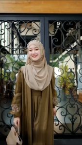 Melody Abaya Bahan Ceruty Babydol Ful Furing Mix Payet Mutiara Jumbo 4XL Mewah Terbaru 2025 Lebaran