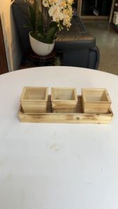 3 กระถาง มิตร เซ็ท ผู้ชาย กระถางไม้ กระถาง 3 รูปทรงน่ารักสไตล์แชบบี้ชิค