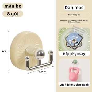 Góc Quay Mạnh Dính Không Cần Khoan Đôi Đầu móc