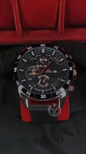 Jam Tangan Pria Kasual Bisnis Kulit Waterproof Asli Tahan Air Original Premium Stainless Steel Titanium Anti Karat Kalender Date Bercahaya Quartz Analog Aksesoris Arloji Mens Watches New Model Fashion Import Trendy Sporty Kaca Tebal Tahan Gores -JV1