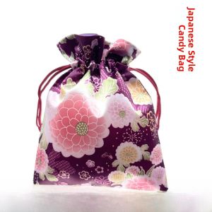Japanese Style Wedding Gift Storage Bag Drawstring Cloth Art Bunch Mouth Bag Jewelry Storage Bag Lucky Money Bag Bonnet Bag