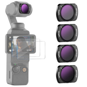 NEEWER 4 Pack Magnetic ND/CPL Filter Set for DJI OSMO Pocket 3 ND8/PL ND16/PL ND32/PL ND64/PL Filters Kit