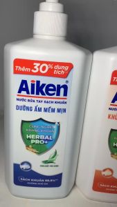 Tăng 30% Nước Rửa Tay Sạch Khuẩn Aiken 494g.