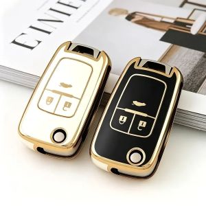 3 Buttons TPU Auto Shell Fob for Buick/Opel Chevrolet Cruze Epica Lova Camaro Impala Aveo Malibu Sail Orlando Car Key Case