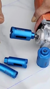 RhinVantage M10 Diamond Hole Cutter for Angle Grinder | Stone Marble and Tile (6mm - 12mm)