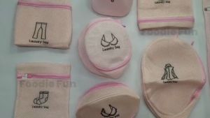 Premium Laundry Bag With Zip Zippered For Bra Lingerie Panties Underwear Pouch Beg Dobi Seluar Pakaian dalam