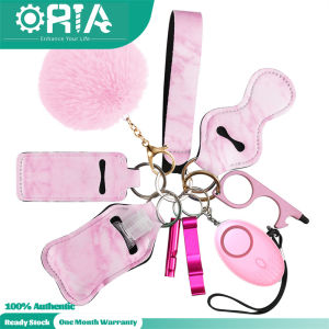 ORIA Personal Alarm Safety Keychain Alarm for Women 10 Pcs Accessories Safe Keychain Set