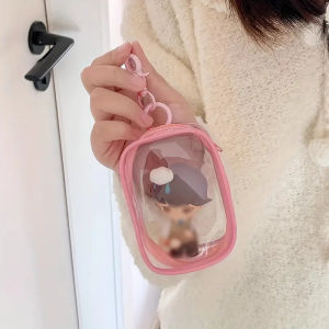 1/2PCS PVC Transparent Mini Storage Bag Mystery Bag Keychain Storage Bag Cute Doll Bag Storage Bag Earphone Charger Storage Bag