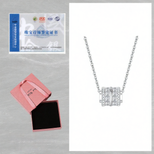QMSV | Pink Diamond S925 Sterling Silver Luxury Niche Necklace