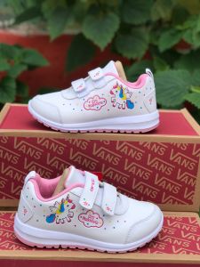 New…Sepatu sekolah anak Ando Minicorn Velcro sz 25-32(FREE KAOS KAKI)