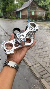 SEGITIGA STANG NINJA TRIPLE CLAMP ATAS PLUS BREKET JRP NINJA RR R SS ZX 150